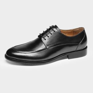 Chaussures en cuir de haute qualité pour hommes, pour le bureau et les occasions professionnelles, bout pointu, légères, respirantes, antidérapantes, imperméables, printemps-été - Product Image 2