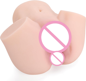 Bestseller: Masturbatore Maschile a Doppio Canale Impermeabile, Mezzo Busto con Texture Realistica della Pelle Color Carne e Fianchi Curvi - Product Image 1