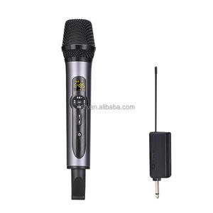 ميكروفون لاسلكي ديناميكي معدني احترافي من TNH ، ميكروفون لاسلكي UHF لتعليم أداء المسرح والحفلات - Product Image 6