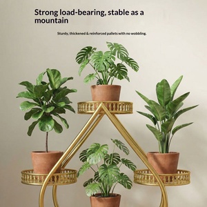 Estante Metálico Multifuncional <span class=keywords><strong>para</strong></span> Flores en Forma de Corazón, Estante de Almacenamiento de Múltiples Niveles <span class=keywords><strong>para</strong></span> Sala de Estar, Balcón, Móvil - Product Image 3