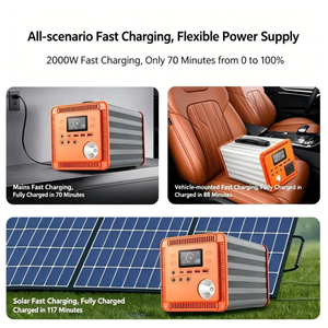 Estación de Energía Portátil de 200W 300W 400W 500W para Auto/Solar/AC, Almacenamiento de Energía, Gran Capacidad, para Camping y Uso Doméstico ES04 High C - Product Image 4
