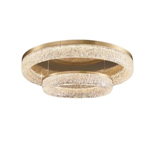 All Copper <b>Light</b> Luxury Living Room Ceiling <b>Light</b> Modern Simple High-grade Atmosphere Round Resin Restaurant Room Hall Main Lamp - Product Image 1