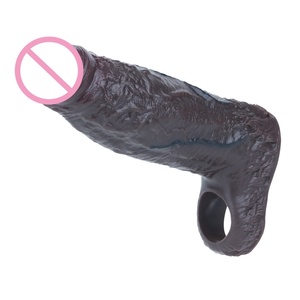 Extensor de Pene SXXY de 17 cm de Longitud, Color Negro, Funda para Pene, Accesorio para Retrasar la Eyaculación, Juguetes Sexuales para Parejas - Product Image 1