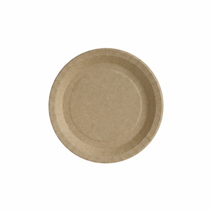 Piatti in Cartone Kraft da 18cm, 50 Pezzi, B2B - Product Image 2