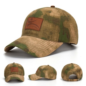Chapeau de camouflage réglable Logo personnalisé Broderie Casquettes de baseball Tissu commun Caractéristique Fabricants Conception de camouflage personnalisée - Product Image 4