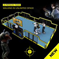 Simulador de Juegos de Disparos de Realidad Virtual 9D, Plataforma de Realidad Virtual para Estar de Pie o Caminar, Máquina de Juegos de Realidad Virtual con Gran Espacio