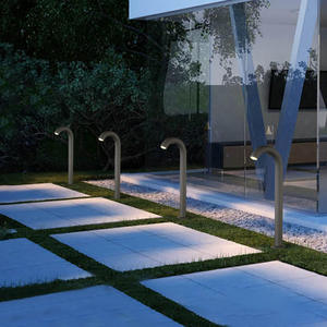 Nouveau design de borne d'éclairage Morden pour l'extérieur, lampe étanche à énergie solaire pour pelouse - Product Image 5