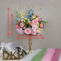 Boules de fleurs artificielles en soie rose et blanches romantiques pour centres de table de mariage, arrangements pour fêtes et cérémonies - Vente en gros
