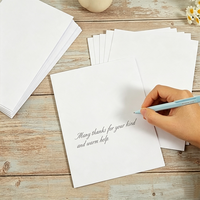 Tarjetas Blancas en Blanco para Mesa de Boda, Tarjetas de Felicitación DIY, Juego de Tarjetas Blancas Imprimibles Personalizadas para Fiestas, Etiquetas con Nombre para Negocios