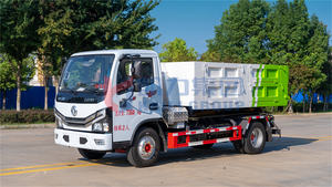 عربة صغيرة متعددة الاستخدامات بذراع رافعة مع 6 سلات مهملات، عربة واحدة لعدة نقاط - Product Image 5