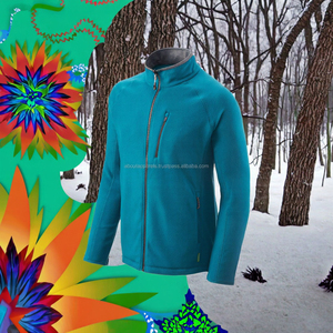 Vêtements de sport d'hiver personnalisés, imperméables, coupe-vent, grande taille, fermeture éclair, couleur unie, polyester, polaire, pour le camping et la randonnée - Product Image 3