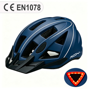 <span class=keywords><strong>Casco</strong></span> <span class=keywords><strong>de</strong></span> Ciclismo Urbano con <span class=keywords><strong>Luz</strong></span> Trasera LED Integrada, Certificado CE EN 1078, Resistente a Impactos - Product Image 1