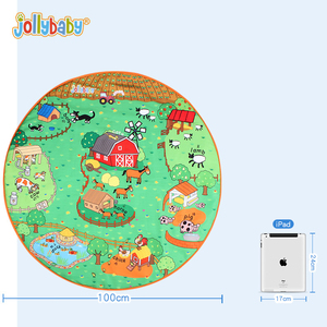 Tapis d'<span class=keywords><strong>activités</strong></span> pour bébé en forme d'animal 3D - Tapis de sol de 100 cm de diamètre pour la préhension manuelle, la perception tactile, jouet éducatif - Product Image 3