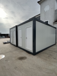 Casa Contenedor Prefabricada de Dos Pisos de 40 pies <span class=keywords><strong>para</strong></span> Obras de Construcción, Fácil de Ensamblar, <span class=keywords><strong>Apartamento</strong></span> de 2 Dormitorios - Product Image 2