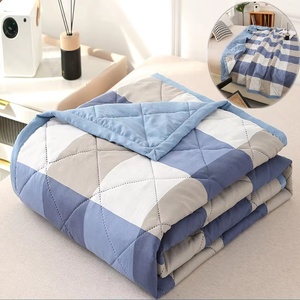 Trapuntino Estivo a Quadri in Poliestere Lavato, Coperta Sottile per Aria Condizionata, <span class=keywords><strong>Copriletto</strong></span> per Letto Singolo, <span class=keywords><strong>Matrimoniale</strong></span>, Queen, King - Product Image 6