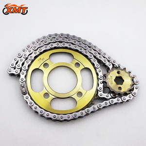 Kits de <span class=keywords><strong>Cadena</strong></span> y Piñón para Motocicleta, Piñón de Transmisión 428 38/15T, Kits de <span class=keywords><strong>Cadena</strong></span> y Piñón para CG <span class=keywords><strong>125</strong></span> - Product Image 2
