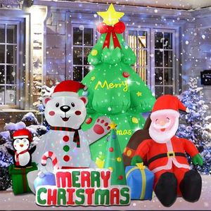 7 FT Christmas Inflatable Santa Claus LED Lights Built-Ins <b>for</b> Patio <b>Hall</b> Display Xmas Vacation Holiday Party Home Accessory - Product Image 5