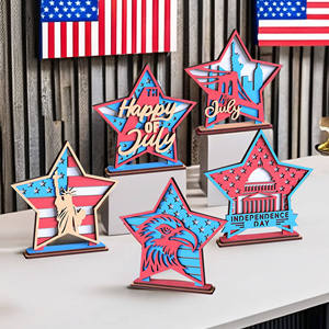 Decorazioni per la Casa Patriotiche per il 4 Luglio, Celebrazione del Giorno dell'Indipendenza Americana, Decorazioni Fatte a Mano - Product Image 2