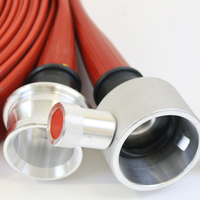 Tuyau d'incendie haute pression 16 bars, 1,5 pouce, 30 m, en PVC et caoutchouc à double enveloppe, avec raccord John Morris BS336 pour la protection incendie