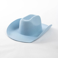 LAISE Chapeau Fedora en feutre 100% laine personnalisé, Nouvelle Collection Automne Hiver, Style Cowboy, Unisexe, Tendance Europe USA, Décontracté, pour l'extérieur, les voyages, protection solaire et chaleur
