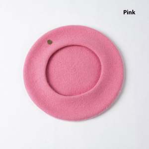 Boina de Lana para Niños, Otoño Invierno, Nueva Moda, Diseño Simple con Etiqueta Metálica Cosida, Cálida y Moderna - Product Image 6