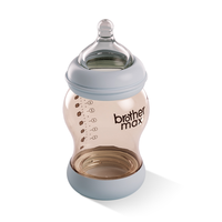 Set d'Allaitement Bébé Anti-Coliques 160ml Biberon PP Anti-Ballonnements et Biberon 240ml en Verre Borosilicaté Sécurisé pour Bébé