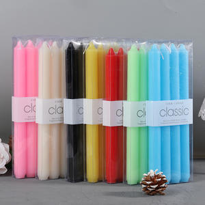 卸売り背の高いテーパーパラフィンワックスキャンドル無香料ロングピラーキャンドルホームデコレーション用 - Product Image 6