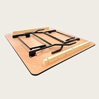 Table à manger rectangulaire pliante de 122 cm au design moderne, en contreplaqué, mobilier de maison