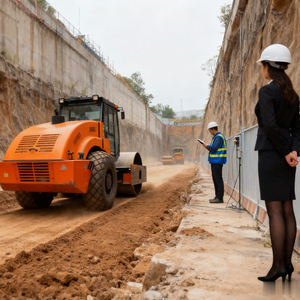 Prix Chine Rouler sur Mini 3 tonnes Compacteur à rouleaux de route 1.5 tonnes Petite machine à rouleaux de route vibrants de 5 tonnes à vendre - Product Image 1