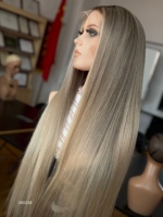 Perruque SHY Medical entièrement nouée à la main, 100 % cheveux humains chinois, longueur mi-épaule, style tendance, fournisseur de marque