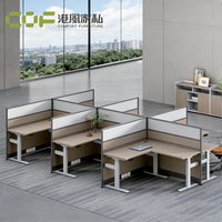Poste de travail en îlot, Bureau de travail modulaire, Organiseurs de bureau, Postes de travail modulaires, Cadre de bureau réglable en hauteur