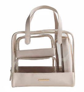 Bolsa de Playa Transparente Impermeable con Logotipo Personalizado, Bolsa de Compras Grande, Bolsa de Mano Transparente de PVC Impermeable para Mujer - Product Image 2