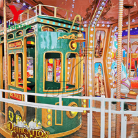 Manège équipement de parc d'attractions pour enfants 16 places attractions manèges thème européen Carrousel cheval Merry Go Round Carosuel à vendre