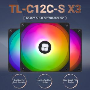Ventilador Thermalright TL-C12C-S de 120 mm, 5 V, ARGB, Bajo Ruido, Rodamiento S-FDB, LED Direccionable para Refrigeración de <span class=keywords><strong>PC</strong></span> Gaming, Personalizable - Product Image 2