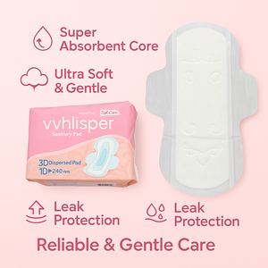 Nhà Máy Trực Tiếp OEM ODM Cao Thấm Dùng Một Lần Bông Cảm Giác Của Người Phụ Nữ Thoáng Khí Vệ Sinh Pad Ngày Sử Dụng Ban Đêm - Product Image 2