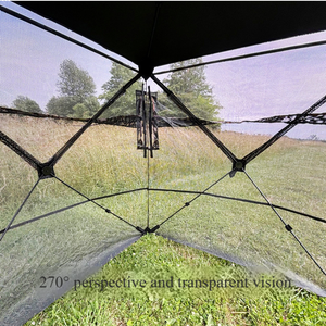 Capanno da Caccia Piramidale Mimetico Trasparente in Tessuto Oxford per Caccia al Cervo, al Tacchino e Birdwatching - Product Image 6