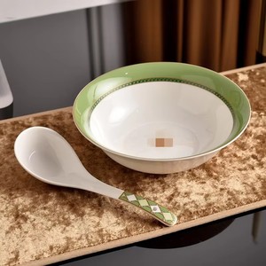 Juego de Vajilla de Porcelana China con Diseño Geométrico de 28 Piezas, Apto para Lavavajillas, Diseño de Plantas - Product Image 5