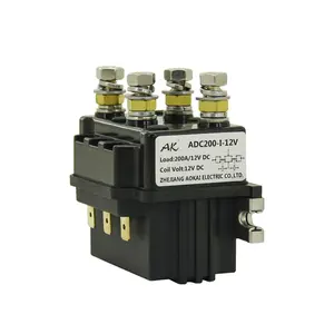 DC66P Winch Solenoids Relay with 2NO 2NC Reversing Contactor 200A 24V DC Relay