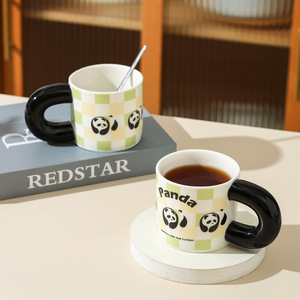 Cartone animato Panda tazza in ceramica Porcel ainildlife coffe tazza con scatola regalo regalo colorato regalo regalo per affari - Product Image 3