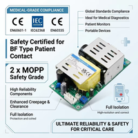 Module d'alimentation médical Mornsun LO120-20B36MU 120W 36V 2.33-3.33A, entrée 85-264VAC/120-370VDC, refroidissement par air pour compteur d'énergie électrique