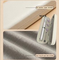 Boîte de rangement pour stylo à insuline en PU avec doublure en peluche, étui portable pour stylo à insuline pour les voyages, acceptant les couleurs personnalisées