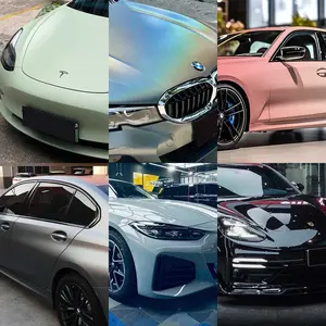 Vinilo Autoadhesivo <span class=keywords><strong>HJN</strong></span> Rosa Pálido PET de Alto Brillo con Efecto Cristal y Garantía de 5 Años para Envoltura de Autos 1.52x18M/5x60FT - Product Image 6