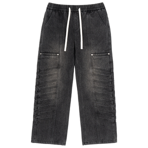 OEM Custom Washed Colored Fade Men Baggy Jeans Straight Eco-Friendly Vintage Casual Loose Mid Waist Denim High Quality Oversized - Product Image 1