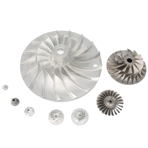 Composants d'impeller en aluminium usinés CNC de précision sur mesure, pièces de compresseur industriel usinées - Product Image 2