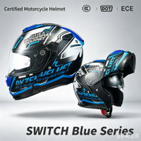 Casque de moto modulaire GID, casque intégral rabattable pour moto touring, pour cruiser, toutes saisons, unisexe, taille plus