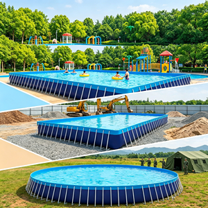 Piscina Elevada Personalizada con Estructura de Acero Grande para Adultos, para Jardín y Patio Trasero, con Protección UV - Product Image 5