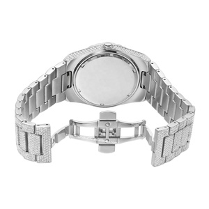 Fabricant <span class=keywords><strong>de</strong></span> montres OEM VVS Moissanite, montres mécaniques <span class=keywords><strong>de</strong></span> luxe en acier inoxydable, style hip-hop, serties <span class=keywords><strong>de</strong></span> pierres, pour hommes - Product Image 3