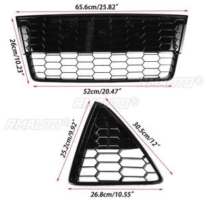 MK3 Honeycomb <b>Mesh</b> Grille <b>Grill</b> Car Front Bumper Grille <b>Grill</b> Cover+ Fog Light Lamp <b>Grill</b> Cover <b>for</b> Ford <b>for</b> Focus MK3 2012-2014 - Product Image 6