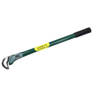Clé à tuyau Lan Bao Lu 600 mm réglable à mâchoires dentelées en acier au chrome-vanadium de qualité industrielle métrique - Product Image 1