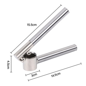 Hot-selling Durable Aluminum Alloy <b>Garlic</b> Press Ginger Crusher Manual Ginger <b>Chopper</b> Herb & Spice Tool Light Vibration Surface - Product Image 5